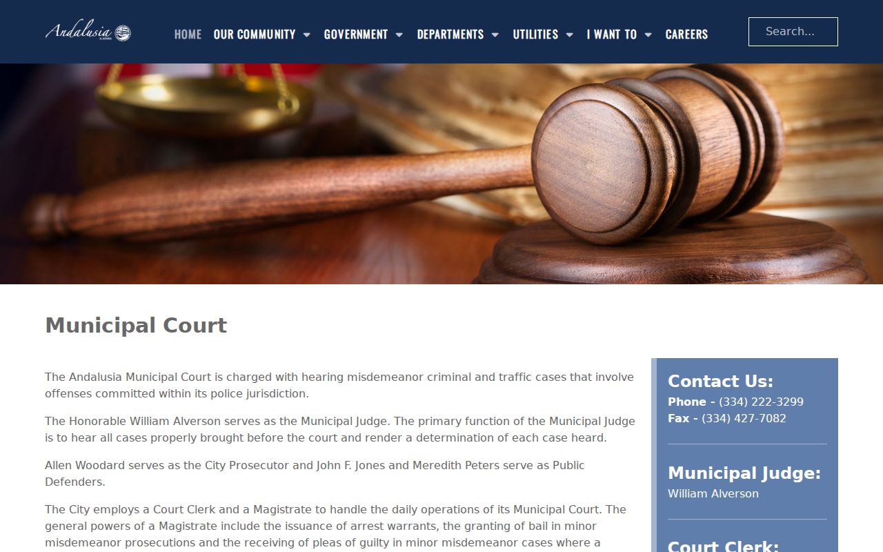 Covington County court calendar Andalusia Monday court