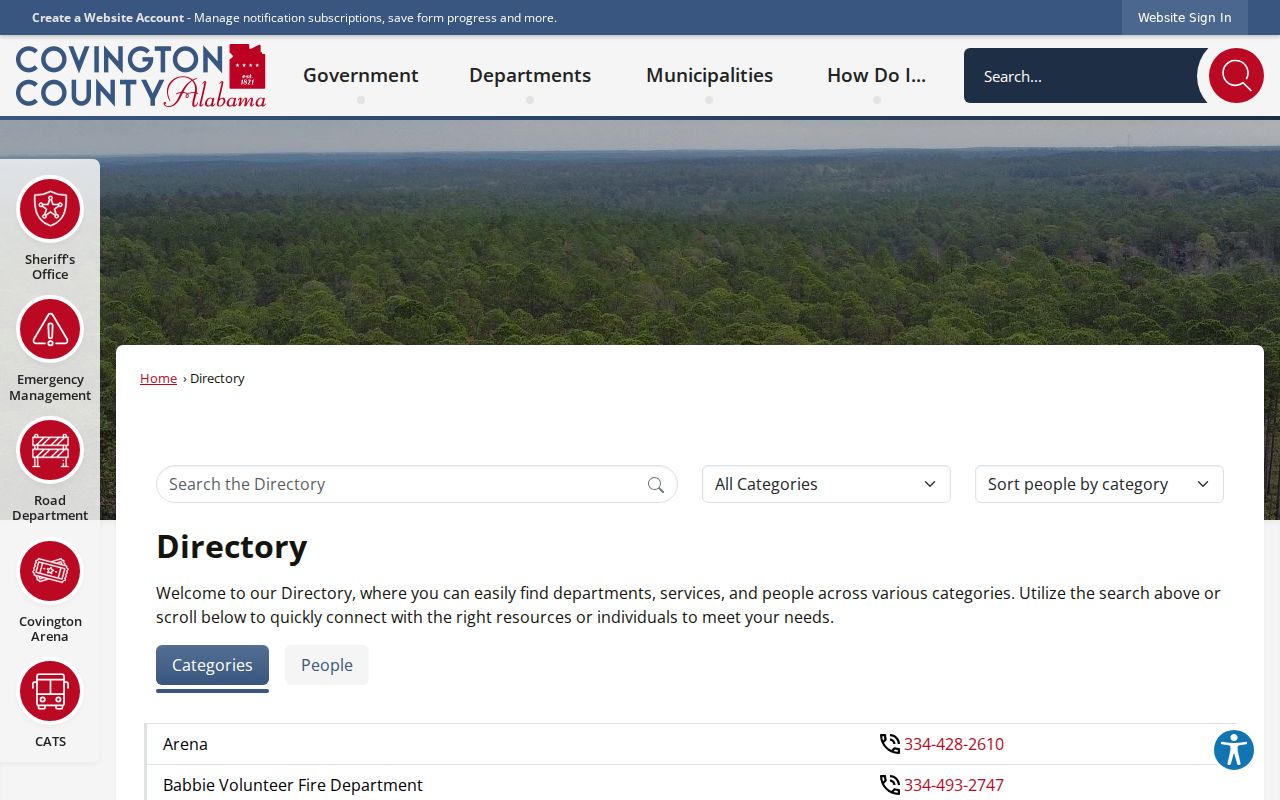 Covington County courthouse directory and court contact source